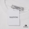 Valentino Inspired Classic Logo Artwork Solid Color Print T-Shirt, Premium Quality Fabric, Unisex Fashion Essential