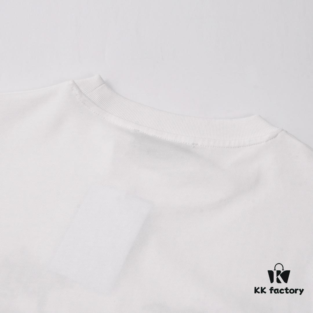 Valentino Inspired Classic Logo Artwork Solid Color Print T-Shirt, Premium Quality Fabric, Unisex Fashion Essential