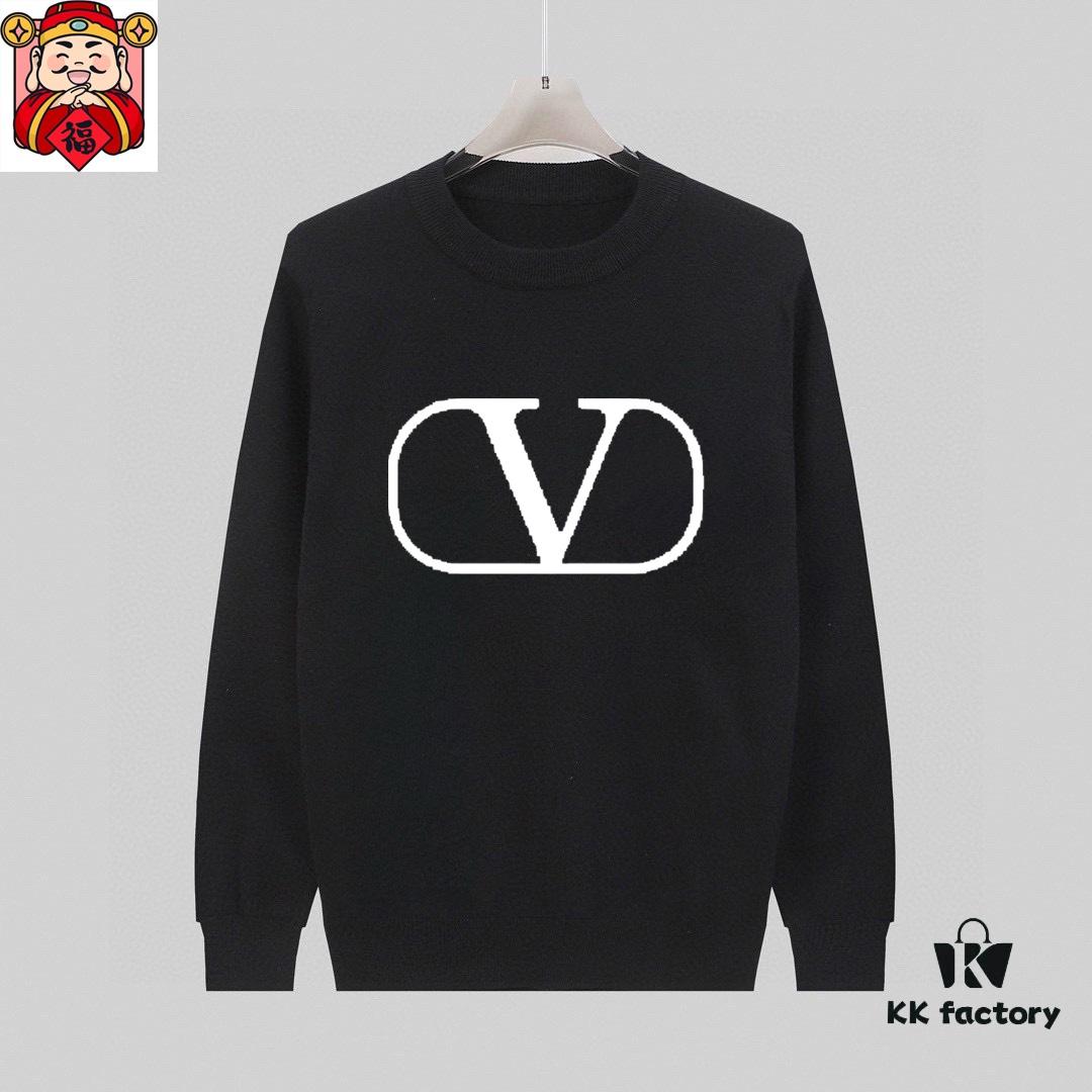 VALENTINO Fall/Winter Classic Crew Neck Wool Pullover Sweater