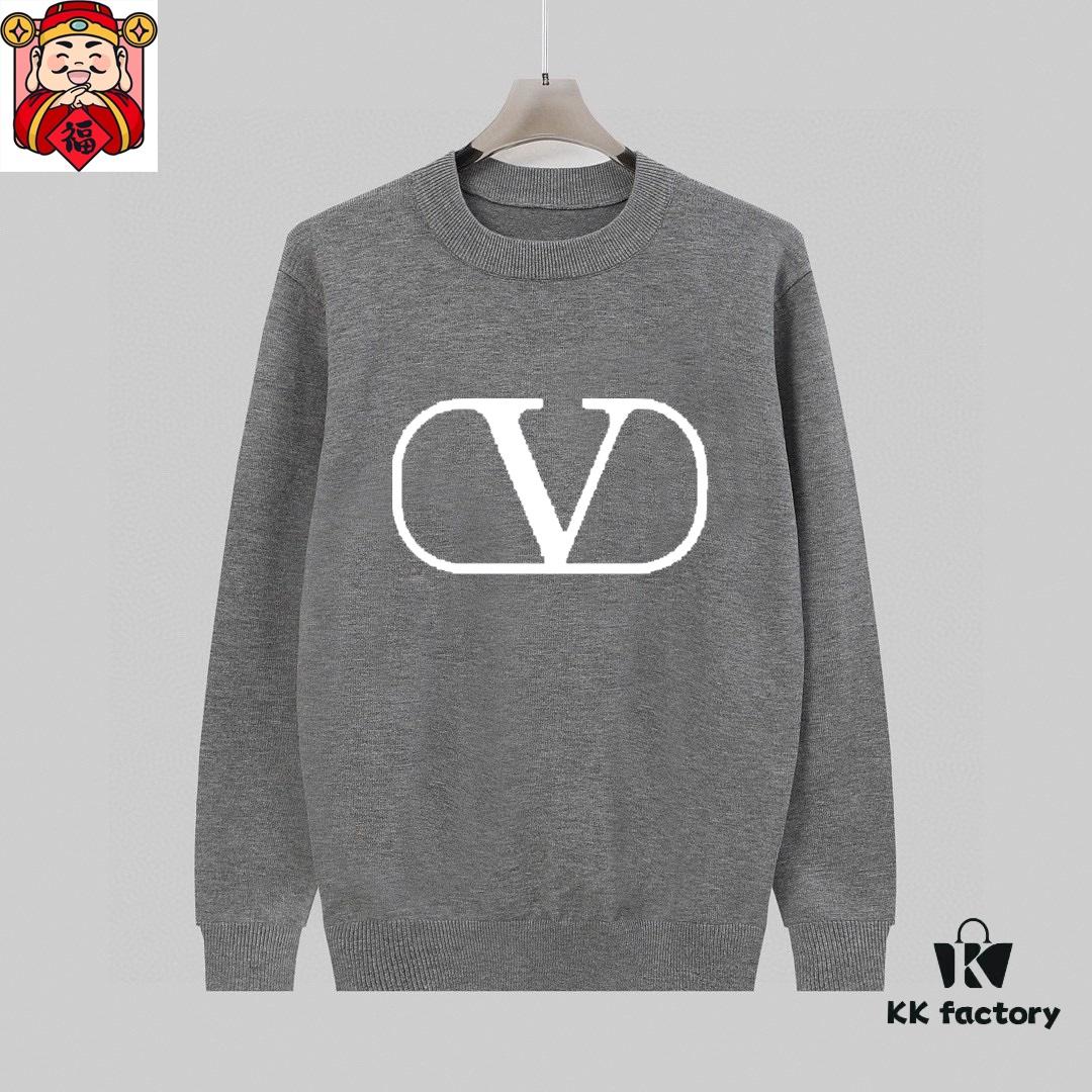 VALENTINO Fall/Winter Classic Crew Neck Wool Pullover Sweater