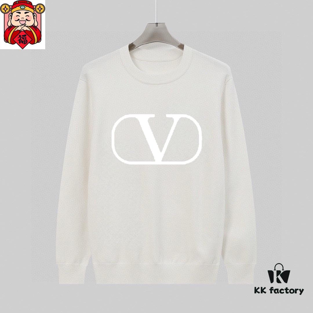 VALENTINO Fall/Winter Classic Crew Neck Wool Pullover Sweater