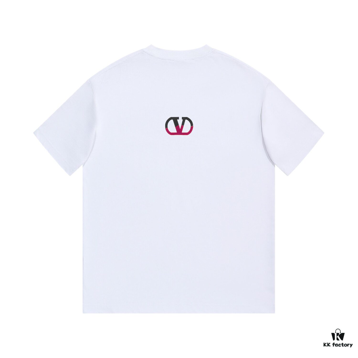 VALENTINO New 3D Thick Cotton T-Shirt with Flocked Print