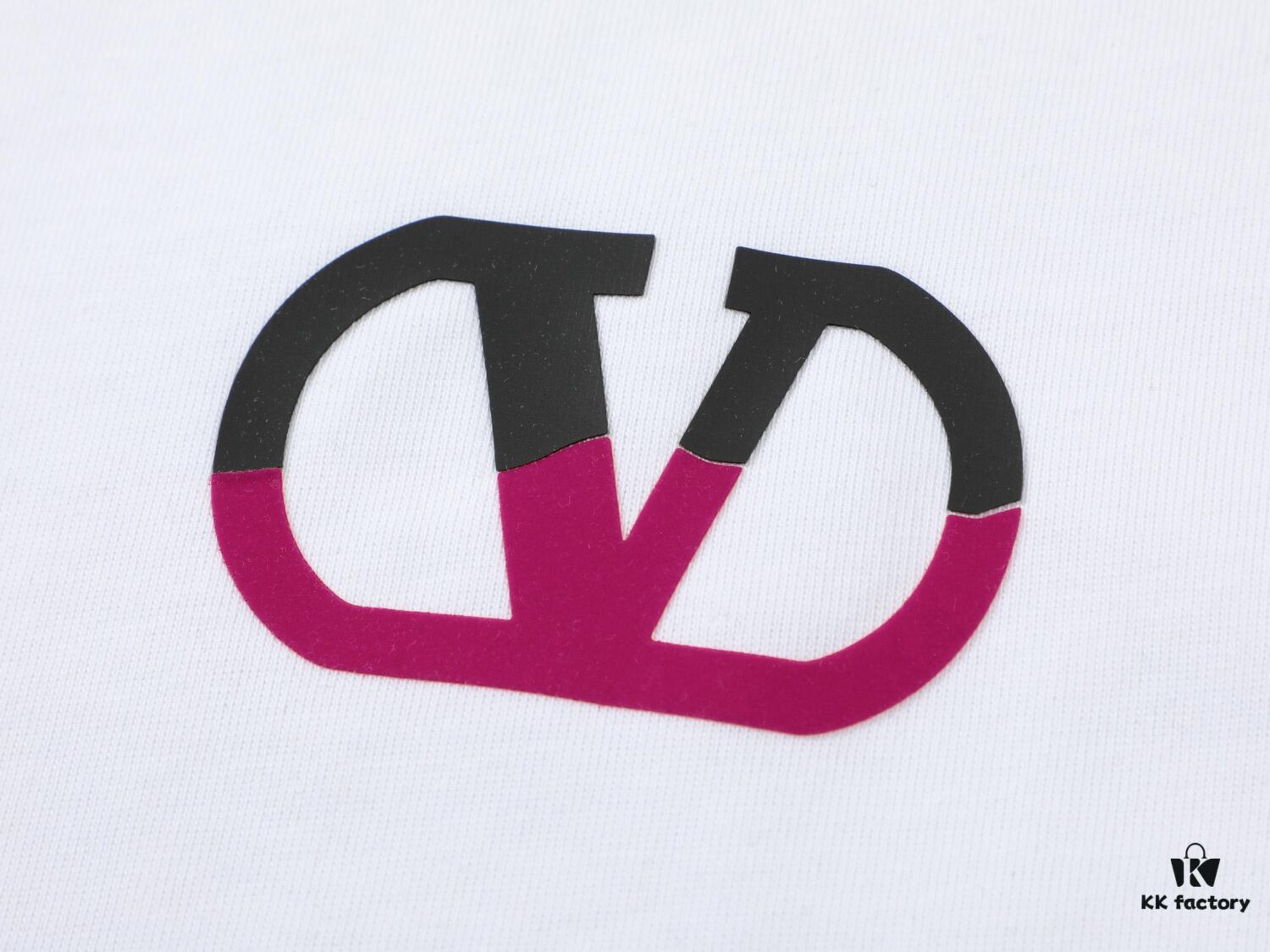 VALENTINO New 3D Thick Cotton T-Shirt with Flocked Print