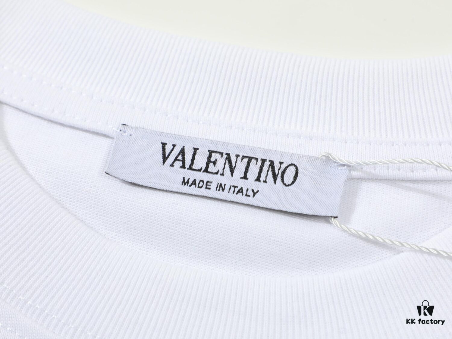 VALENTINO New 3D Thick Cotton T-Shirt with Flocked Print