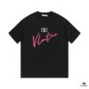VALENTINO New 3D Thick Print Short Sleeve T-Shirt