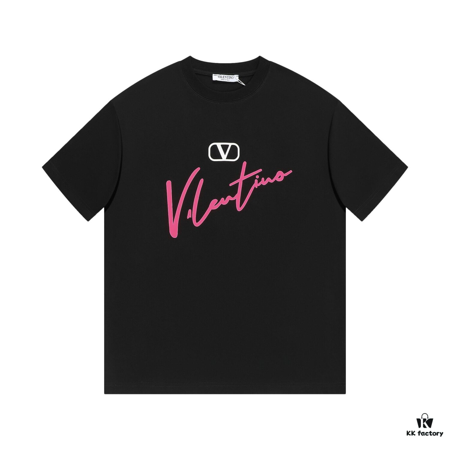 VALENTINO New 3D Thick Print Short Sleeve T-Shirt