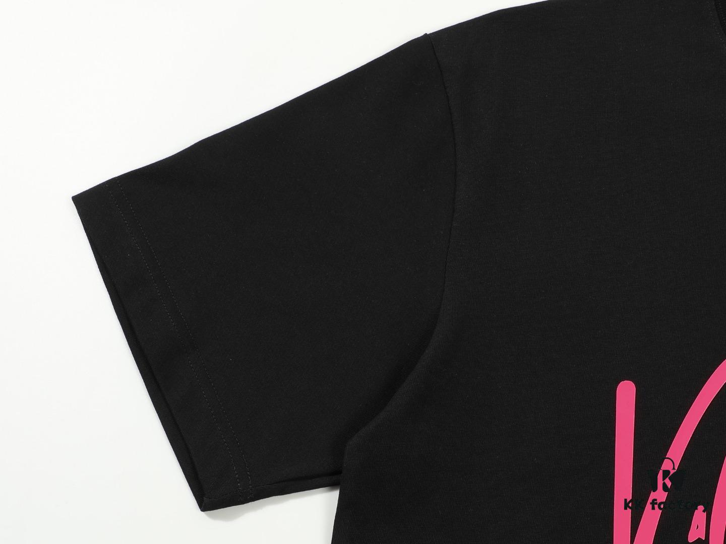 VALENTINO New 3D Thick Print Short Sleeve T-Shirt