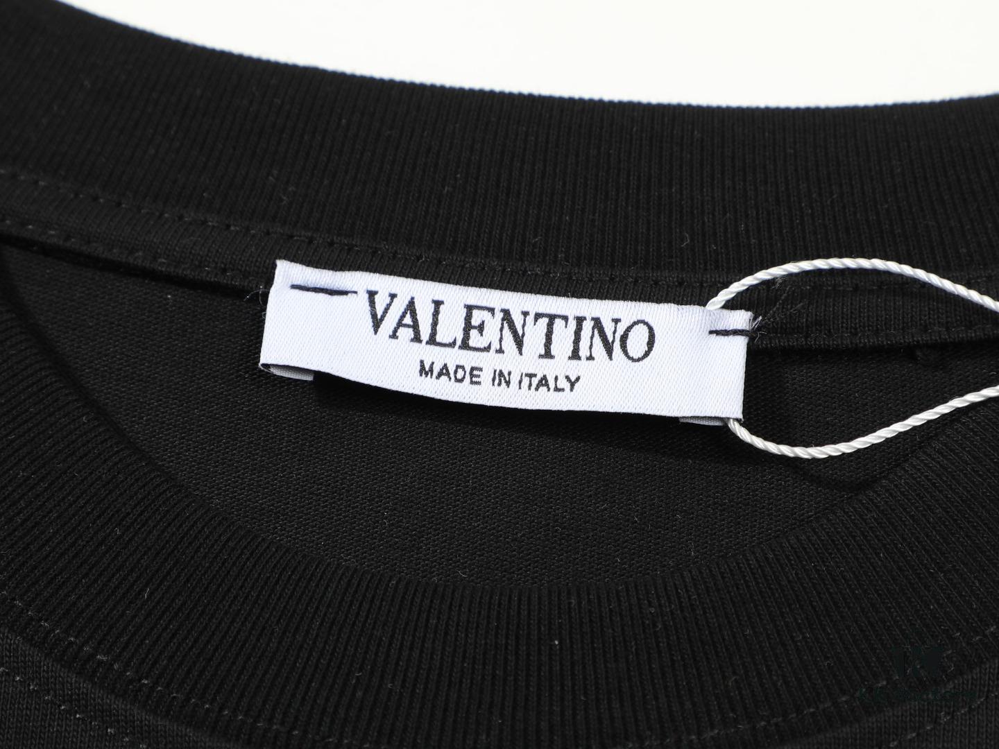 VALENTINO New 3D Thick Print Short Sleeve T-Shirt