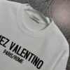 New Valentino 2025 Spring/Summer Short Sleeve T-Shirt Heavyweight Cotton Letter Logo Print