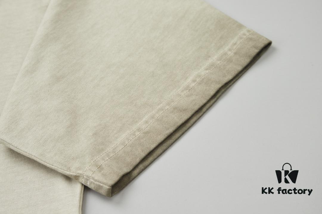 VAL*NTINO Huajia 25SS Spring Collection Flocked Letter Print Short Sleeve T-Shirt