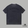 VALENTINO Home 25SS Spring Collection New Arrival Flocked Letter Print Short Sleeve T-Shirt