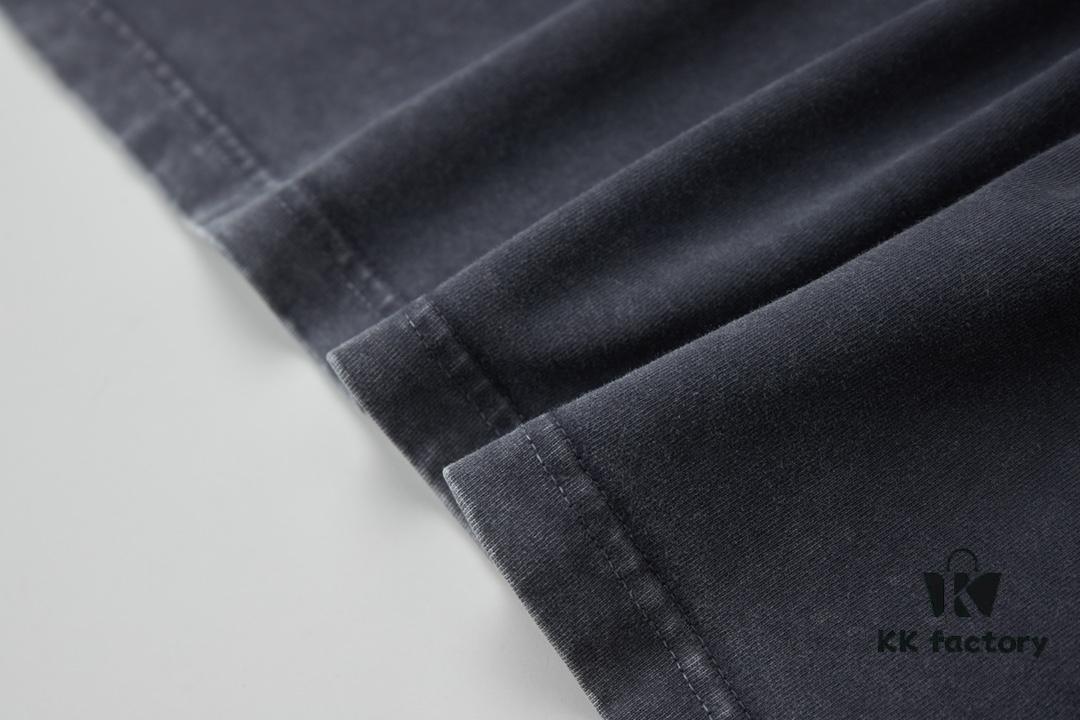 VALENTINO Home 25SS Spring Collection New Arrival Flocked Letter Print Short Sleeve T-Shirt