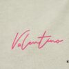 VALENTINO Home 25SS Spring Collection New Arrival Flocked Letter Print Short Sleeve T-Shirt