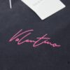 VAL*NTINO Huajia 25SS Spring Collection Flocked Letter Print Short Sleeve T-Shirt