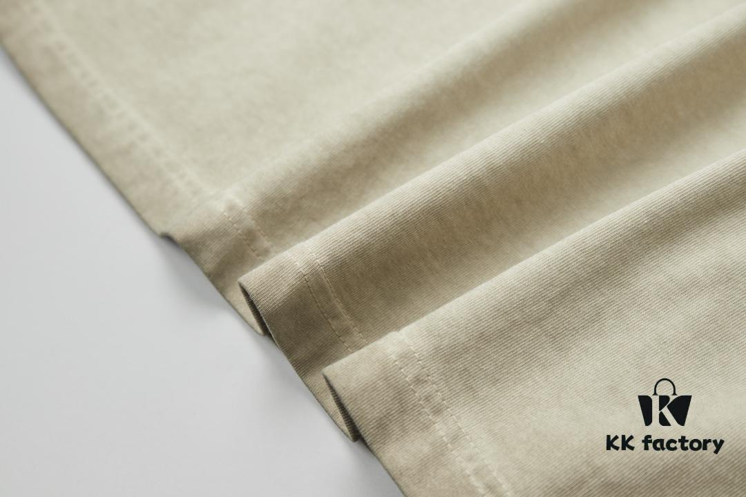 VAL*NTINO Huajia 25SS Spring Collection Flocked Letter Print Short Sleeve T-Shirt