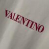 VALENTINO 24SS Latest Collection Flocked Logo Heavyweight Short Sleeve T-Shirt