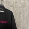 VALENTINO 24SS Latest Collection Flocked Logo Heavyweight Short Sleeve T-Shirt