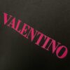 VALENTINO 24SS Latest Collection Flocked Logo Heavyweight Short Sleeve T-Shirt