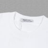 VALENTINO Men's and Women's Short Sleeve T-Shirt 2024FW Letter Logo Print Premium 26s Double Yarn 300g Fabric Heavyweight Custom Ribbed Jersey Dyed-to-Match Trims Three Labels Included