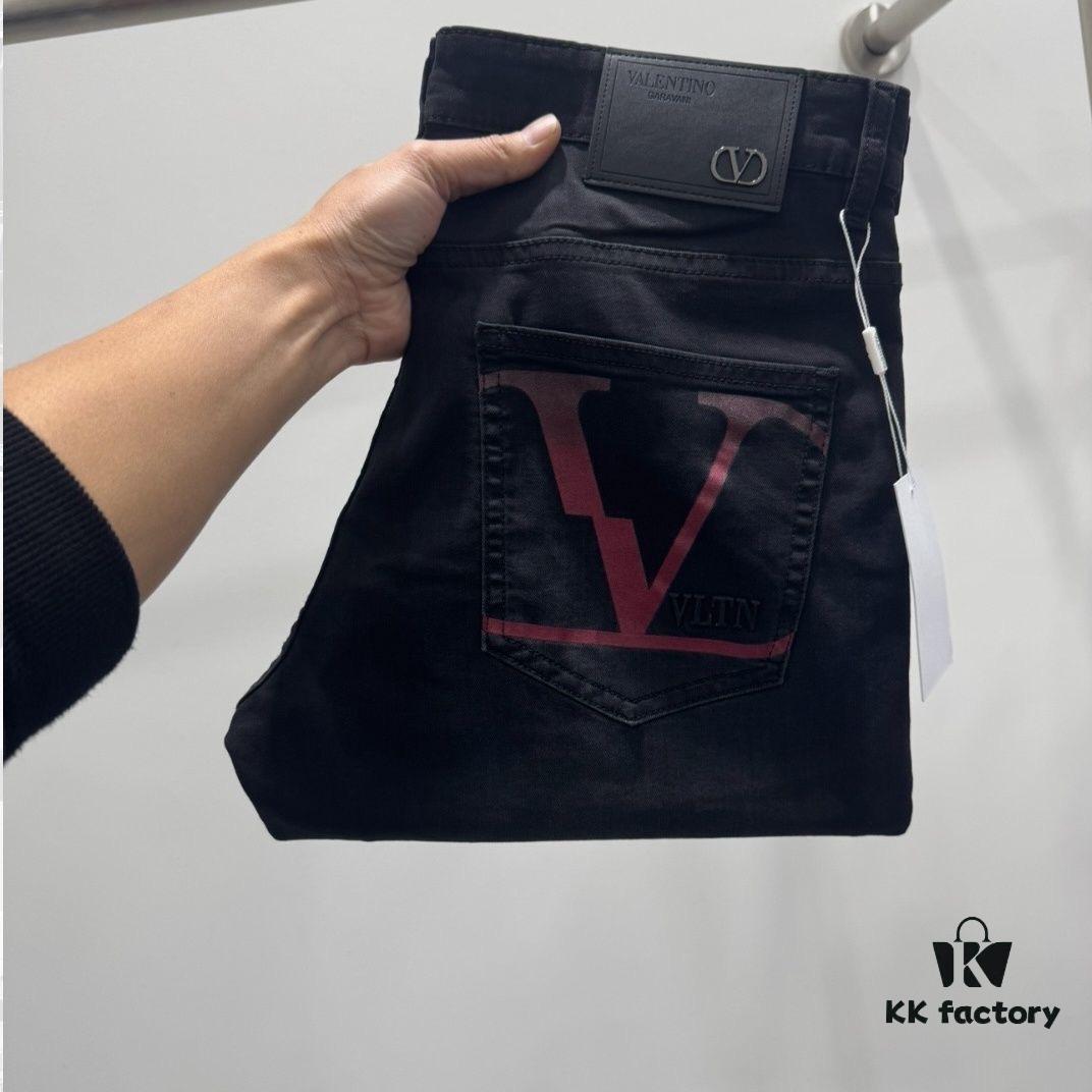 2025 Spring/Summer European Boutique New Arrival Premium Replica-Level Overseas Trade Order Source Top-Quality Original Order High-End Men's Fashion Slim-Fit Slight Straight Leg Denim Jeans