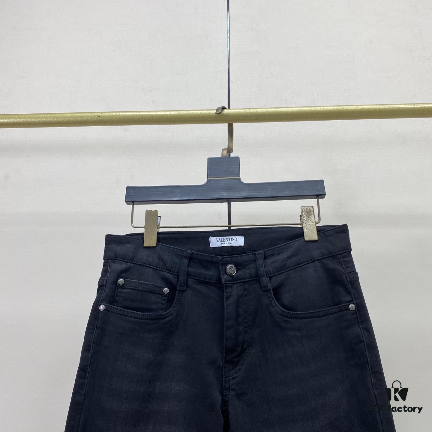 2025 Spring Summer European Cabinet New Arrival Super A-Level Overseas Trade Order Source Top Original High-End Men's Fashion Slim-Fit Slight Straight Denim Jeans 528-42