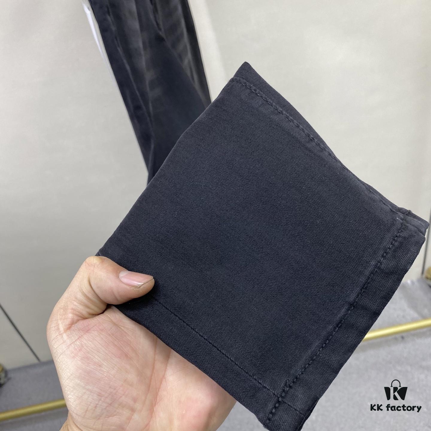 2025 Spring Summer European Cabinet New Arrival Super A-Level Overseas Trade Order Source Top Original High-End Men's Fashion Slim-Fit Slight Straight Denim Jeans 528-42