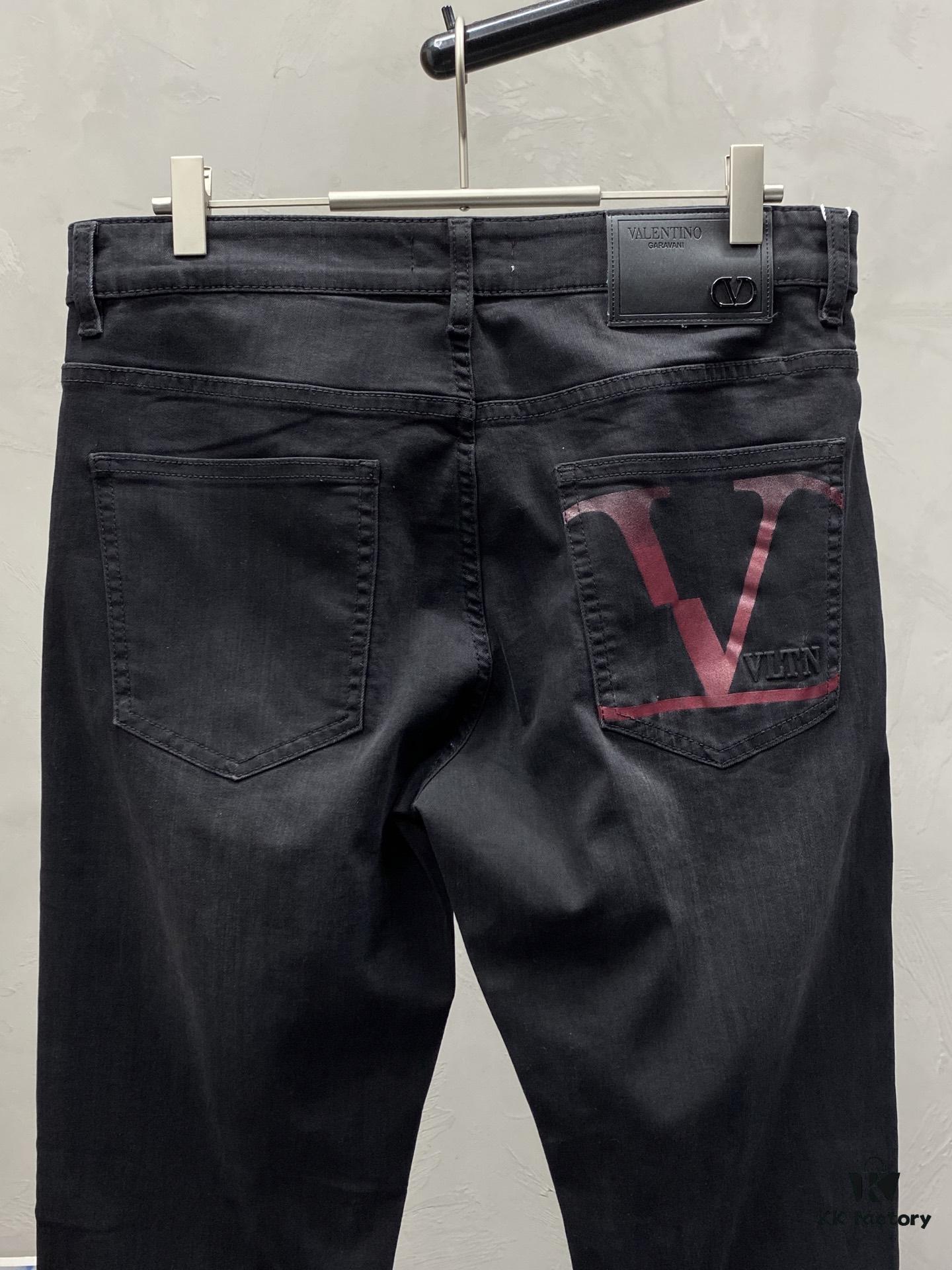 VALENTINO Valentino Exclusive New Arrival Casual Jeans - High-End Version