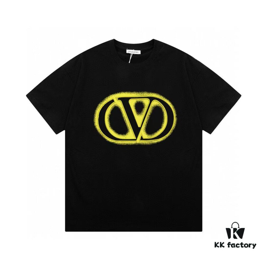 Valentino Unisex Casual Short-Sleeve T-Shirt with Signature Logo Print