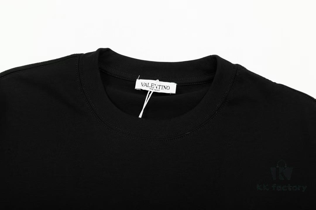 Valentino Unisex Casual Fashion Short-Sleeve T-Shirt with Logo Print