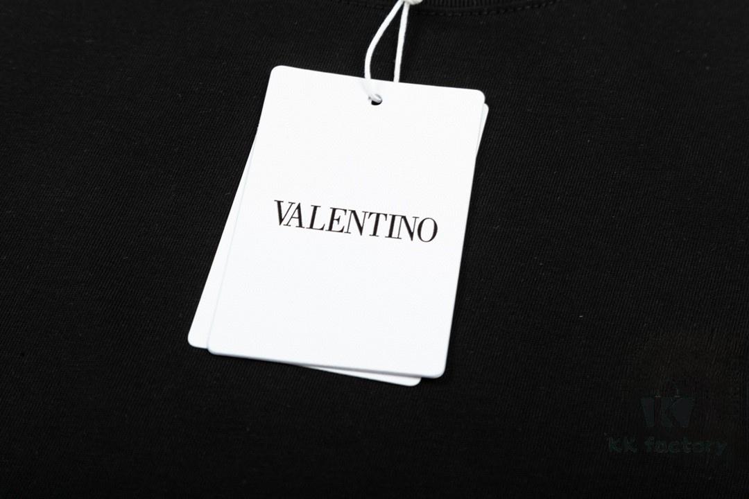 Valentino Unisex Casual Fashion Short-Sleeve T-Shirt with Logo Print