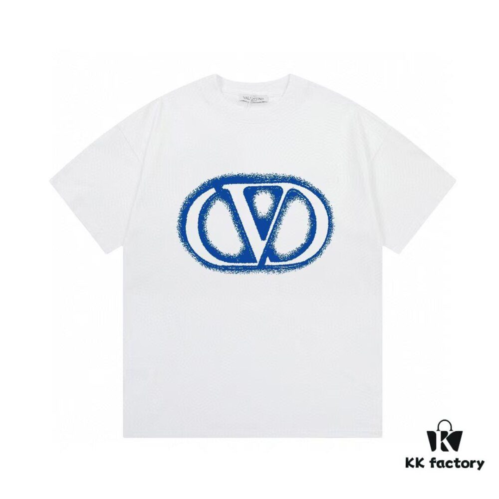Valentino Unisex Fashion Short-Sleeve T-Shirt with Logo Print