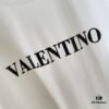 VALENTIN* Valentino 2025 Summer New Arrival Unisex Short Sleeve T-Shirt with Unique Letter Logo 3D Silicone Print Custom 300g Fabric