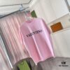 VALENTIN* Valentino 2025 Summer New Arrival Unisex Short Sleeve T-Shirt with Unique Letter Logo 3D Silicone Print on Custom 300g Fabric