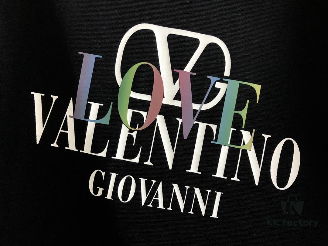 Valentino 2025 Latest Print Short Sleeve T-Shirt, High-Quality Cabinet Original Order, Top-Tier Craftsmanship with Imported Fabric