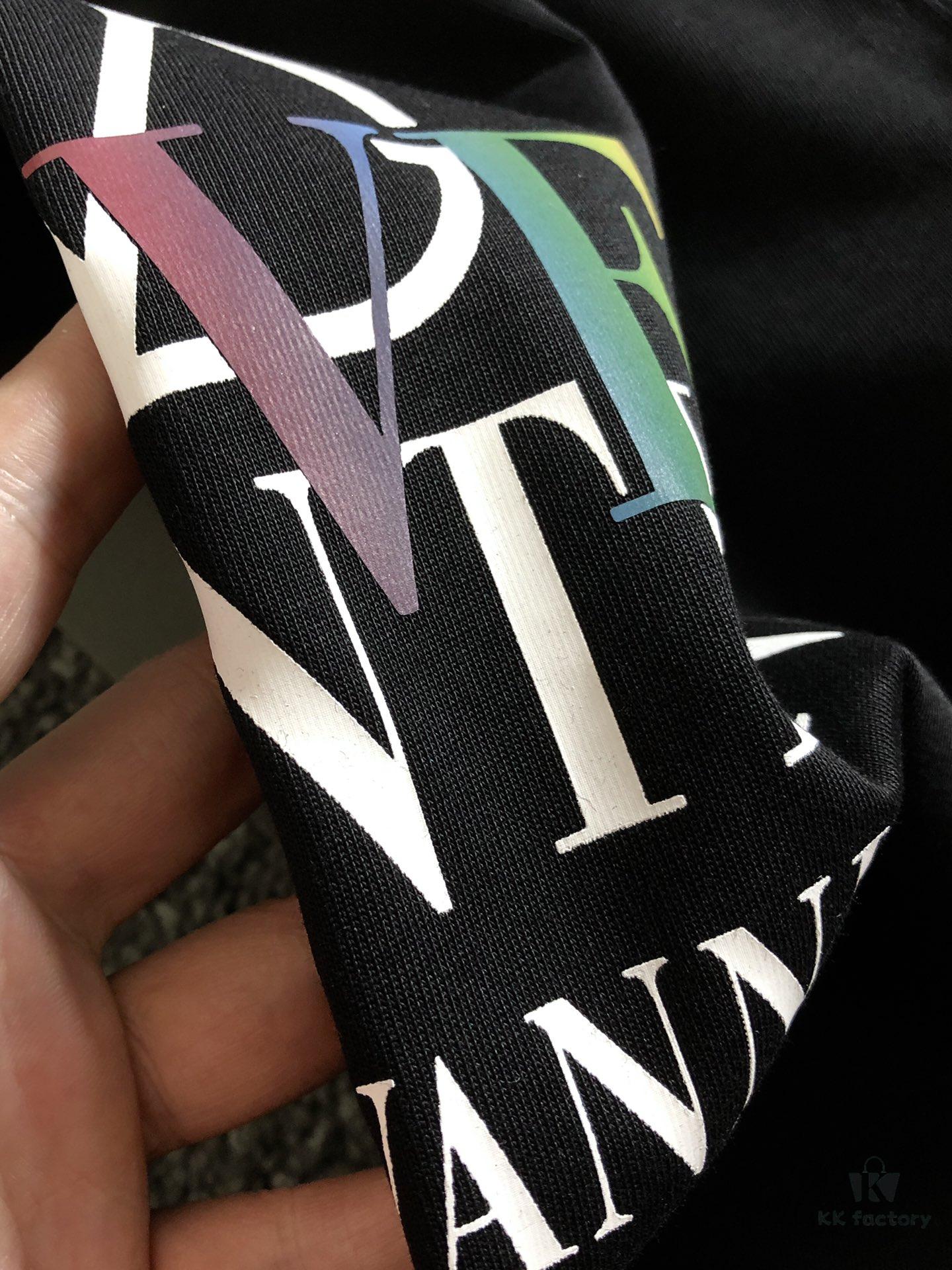 Valentino 2025 Latest Print Short Sleeve T-Shirt, High-Quality Cabinet Original Order, Top-Tier Craftsmanship with Imported Fabric