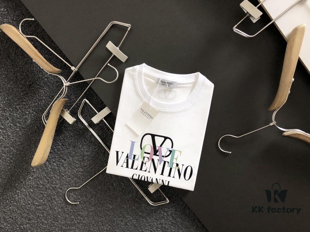 Valentino 2025 Latest Print Short Sleeve T-Shirt, High-Quality Cabinet Original Order, Top-Tier Craftsmanship with Imported Fabric