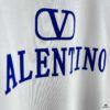 VALENTINO 2025 Spring Summer New Arrival Short Sleeve T-Shirt Heavyweight Cotton Flocked Logo