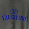 VALENTINO 2025 Spring Summer New Arrival Short Sleeve T-Shirt Heavyweight Cotton Flocked Logo