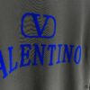 VALENTINO 2025 Spring Summer New Arrival Short Sleeve T-Shirt Heavyweight Cotton Flocked Logo