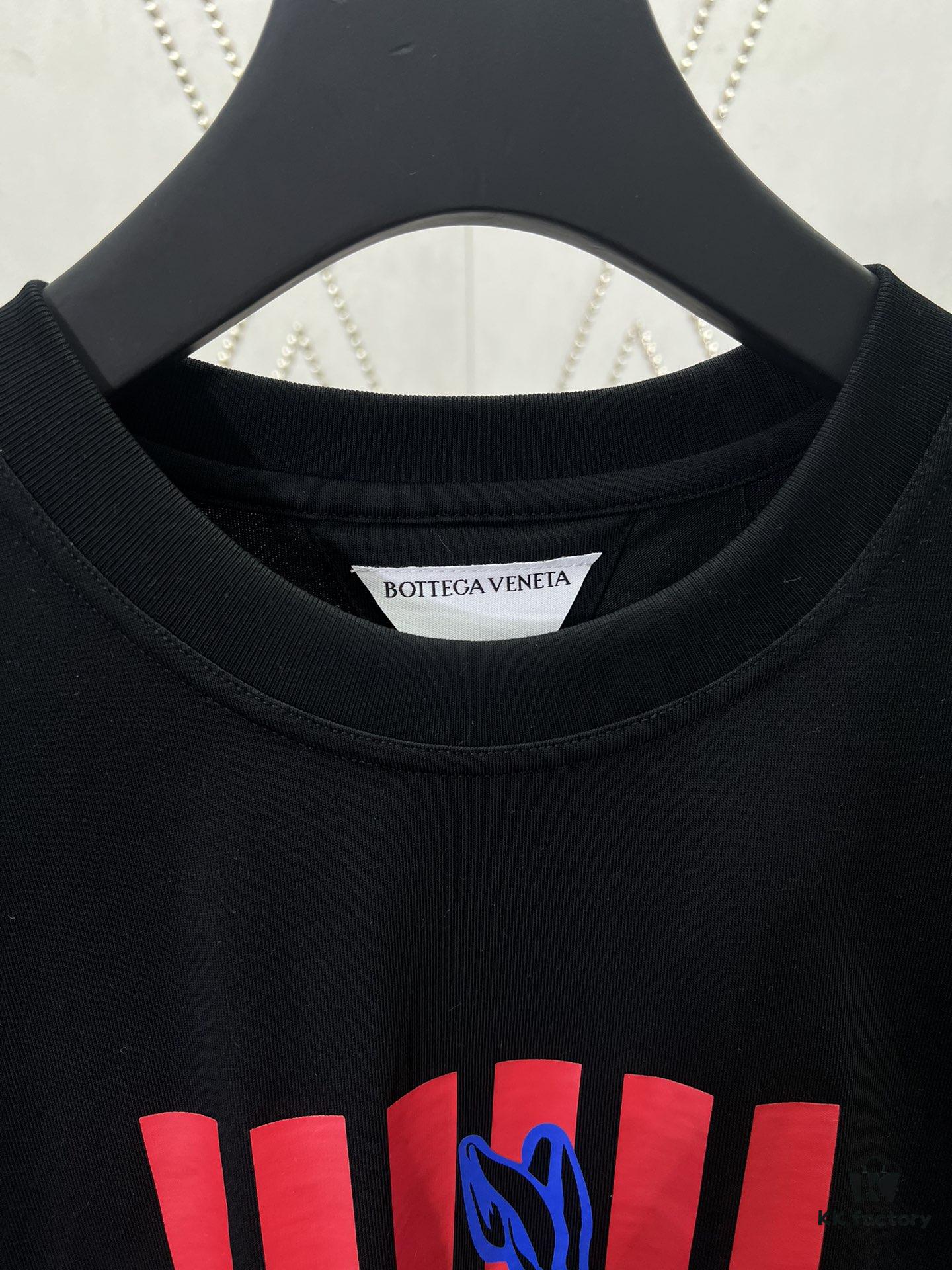 BV 25SS New Arrival Tech Cotton Knit Blend T-Shirt with Rabbit Art Print Unisex