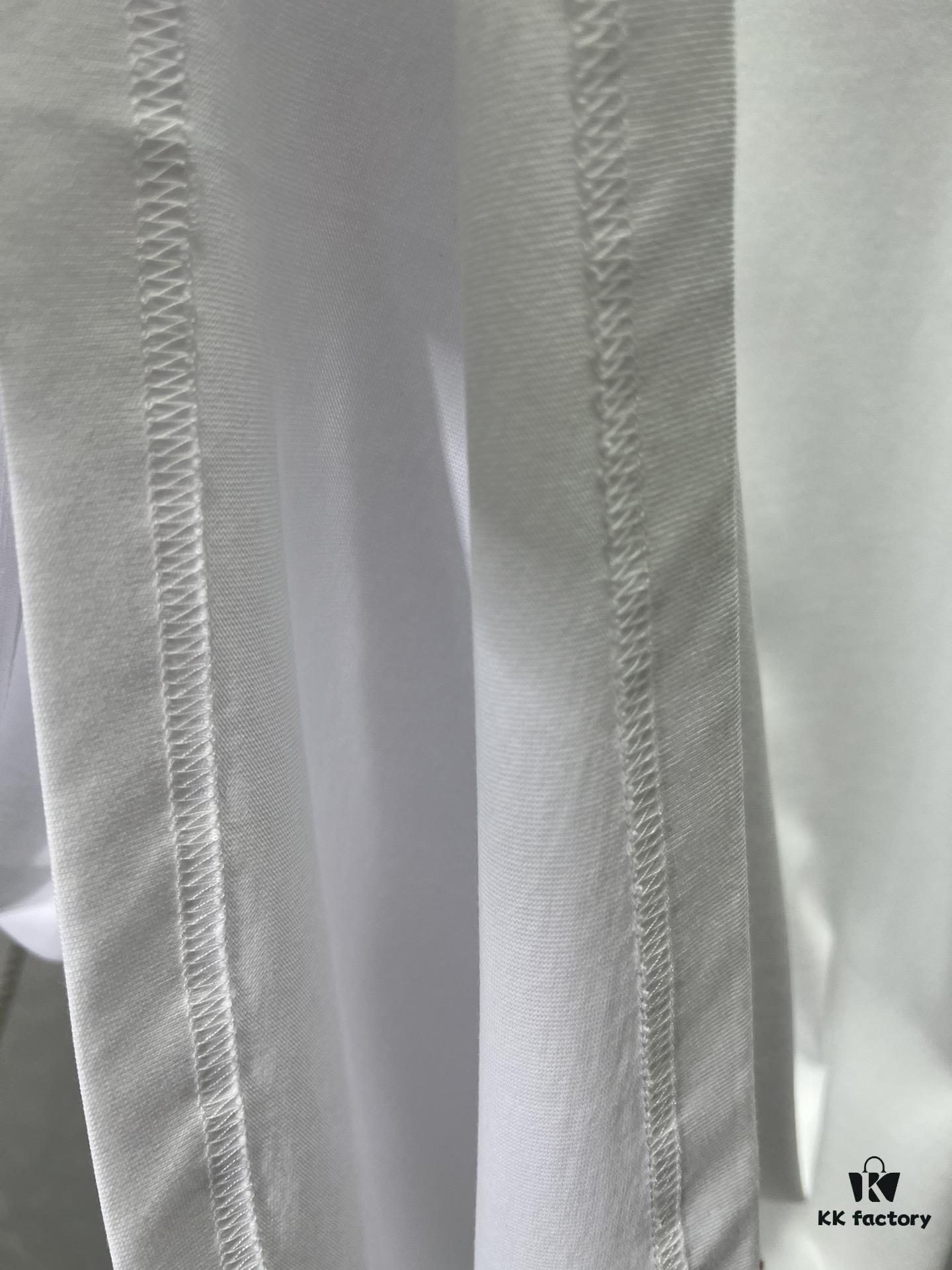 BV 25SS New Arrival Round Neck Cotton Matchstick Short Sleeve T-Shirt with Embroidery! Unisex