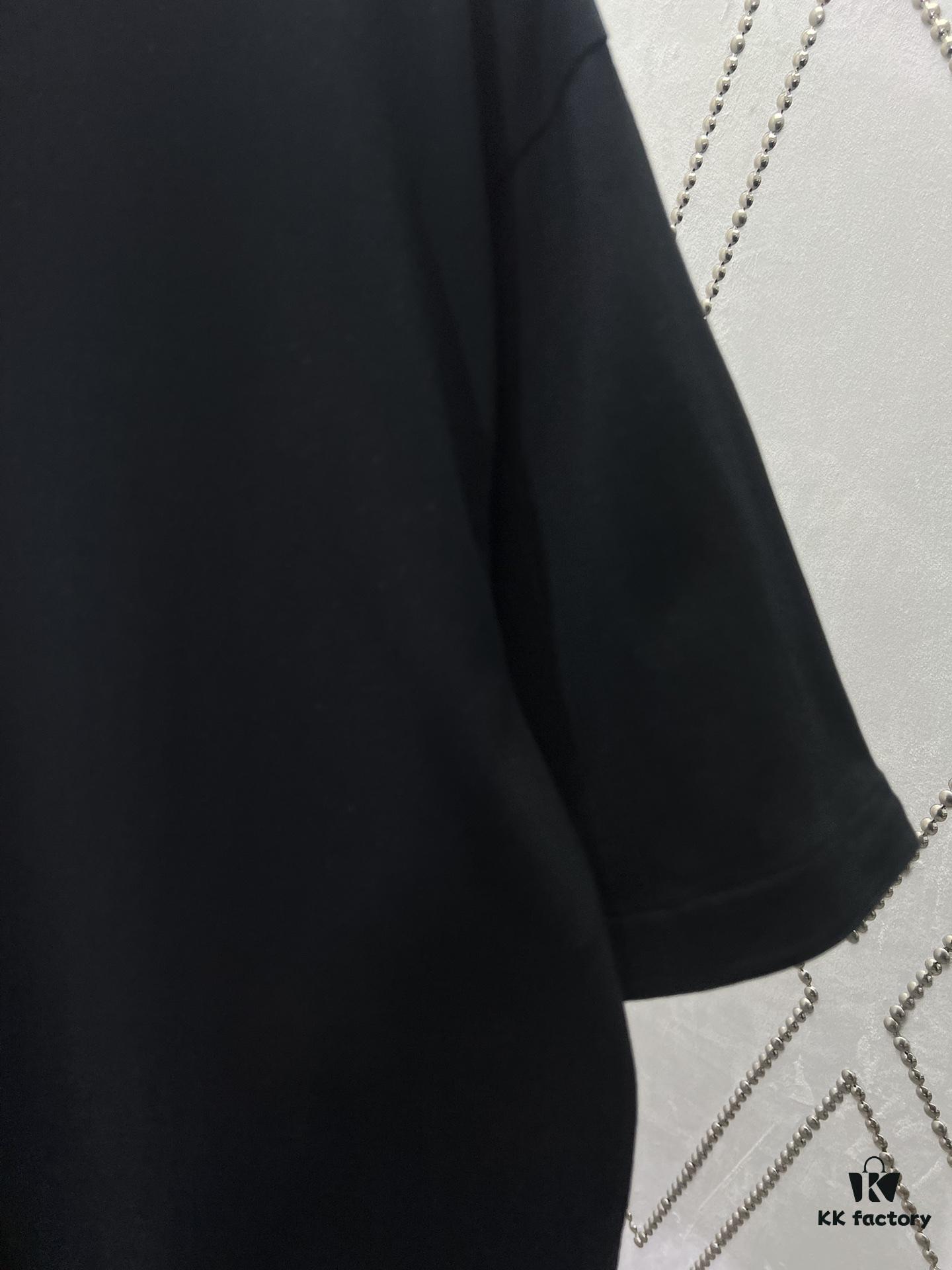 BV 25SS New Arrival Round Neck Cotton Matchstick Short Sleeve T-Shirt with Embroidery! Unisex