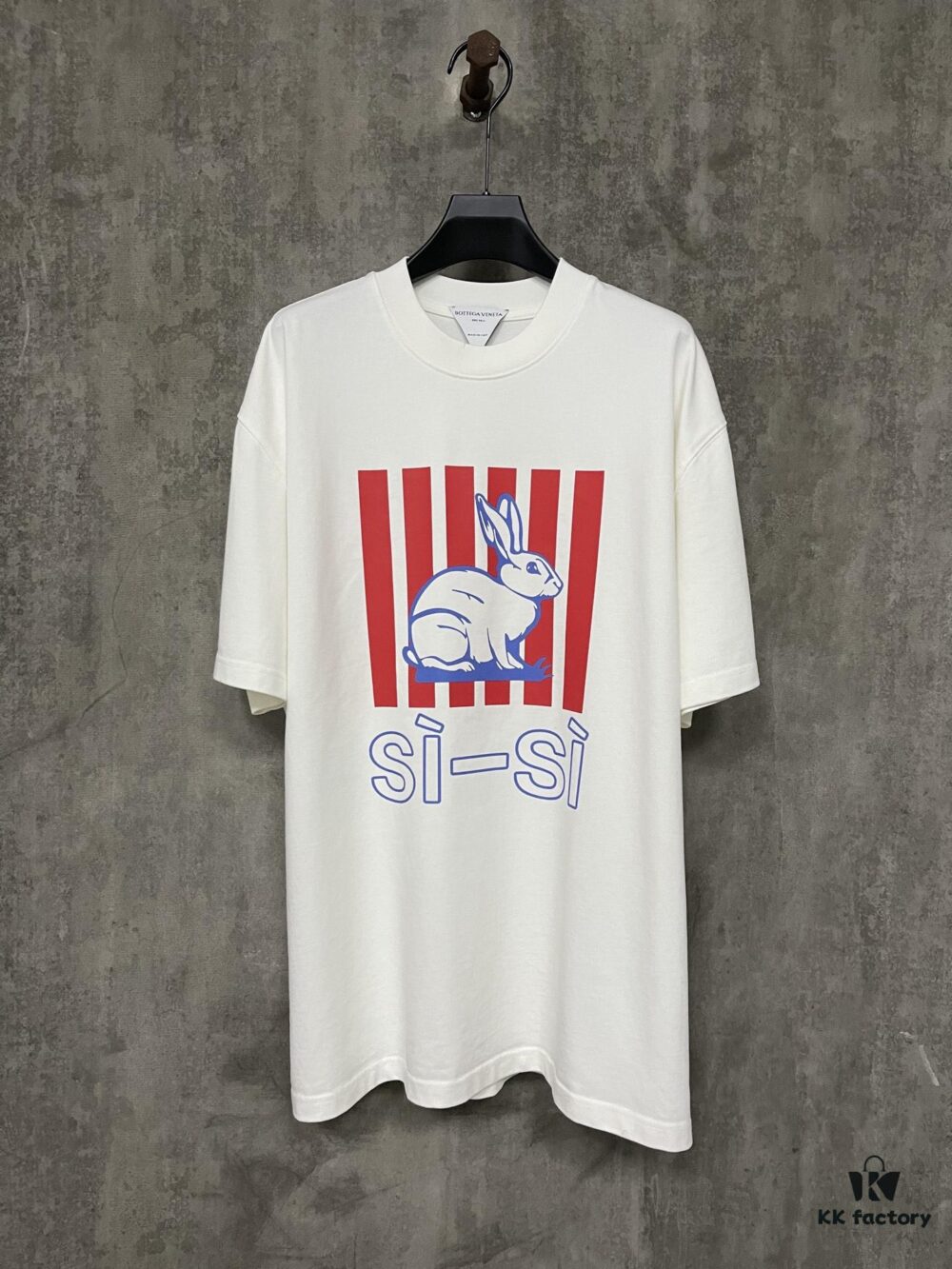 Spring and Summer New Arrival Heavyweight 400g Short Sleeve T-Shirt with Bottega Veneta Animal Print