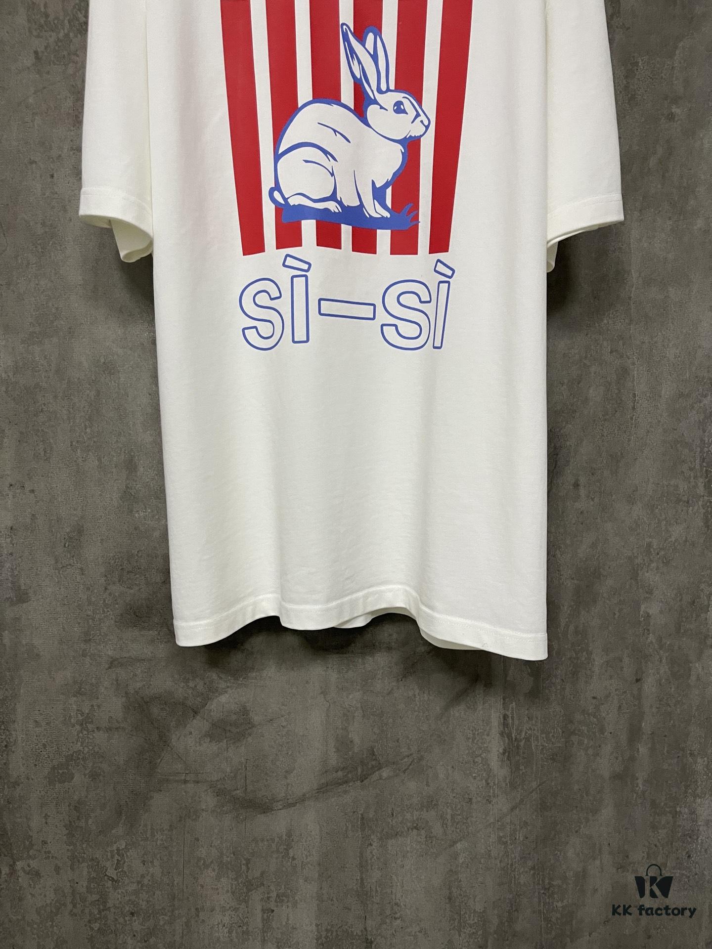 Spring and Summer New Arrival Heavyweight 400g Short Sleeve T-Shirt with Bottega Veneta Animal Print