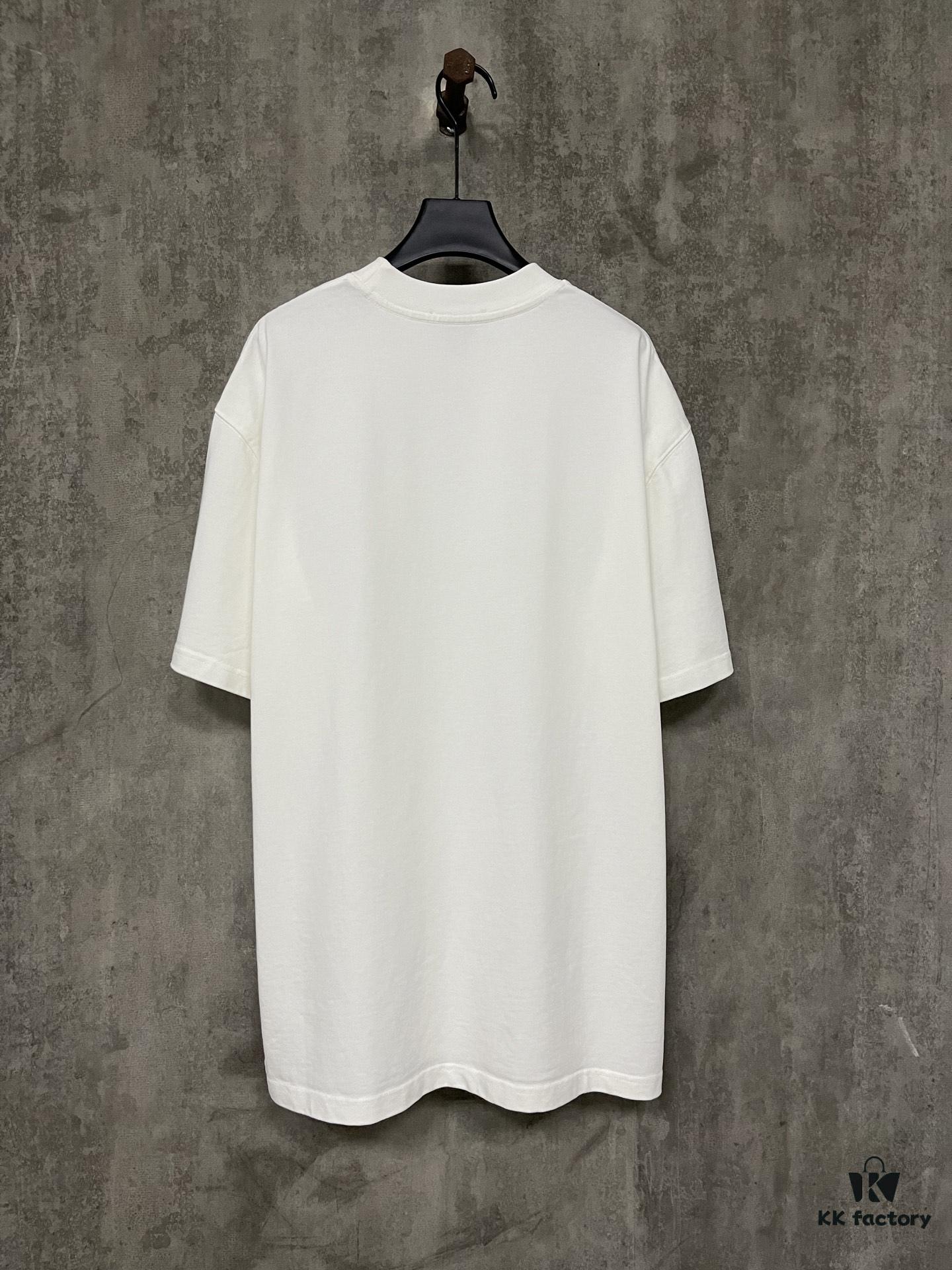 Spring and Summer New Arrival Heavyweight 400g Short Sleeve T-Shirt with Bottega Veneta Animal Print