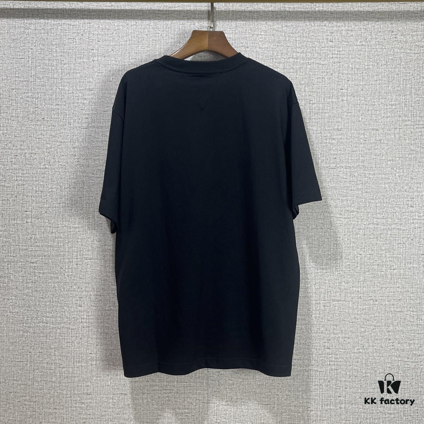 BV 2025SS New Arrival Round Neck Cotton Match Short Sleeve T-Shirt with Embroidery! Unisex