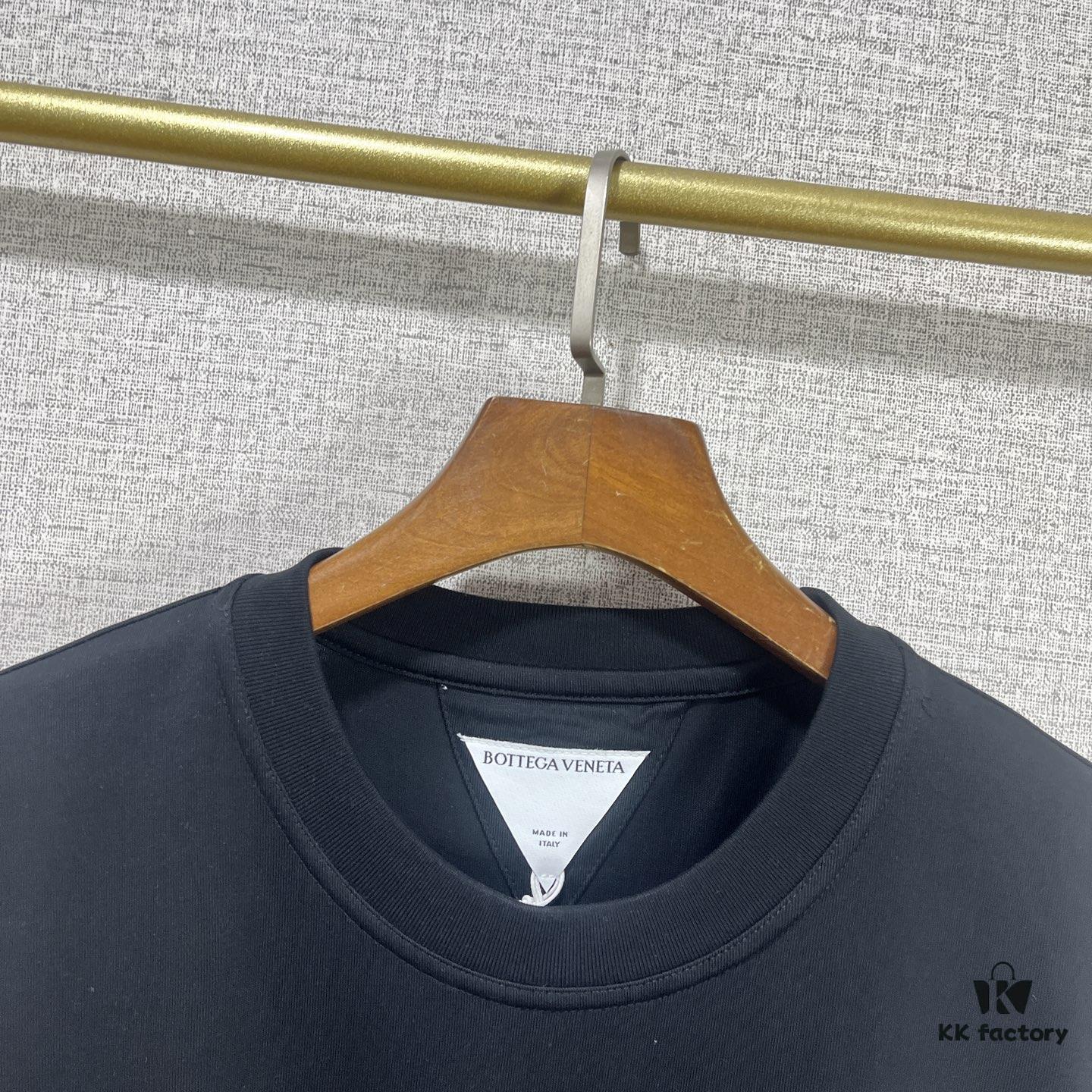 BV 2025SS New Arrival Round Neck Cotton Match Short Sleeve T-Shirt with Embroidery! Unisex