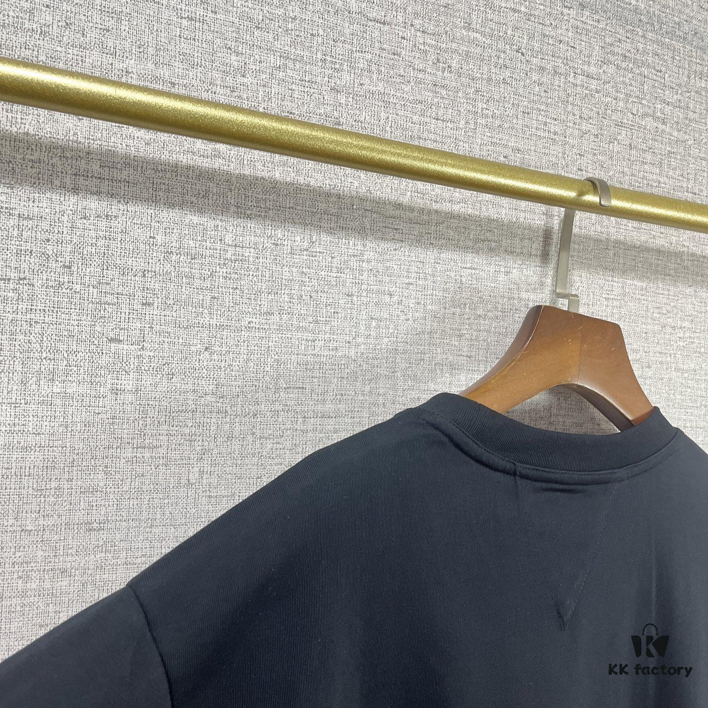 BV 2025SS New Arrival Round Neck Cotton Match Short Sleeve T-Shirt with Embroidery! Unisex