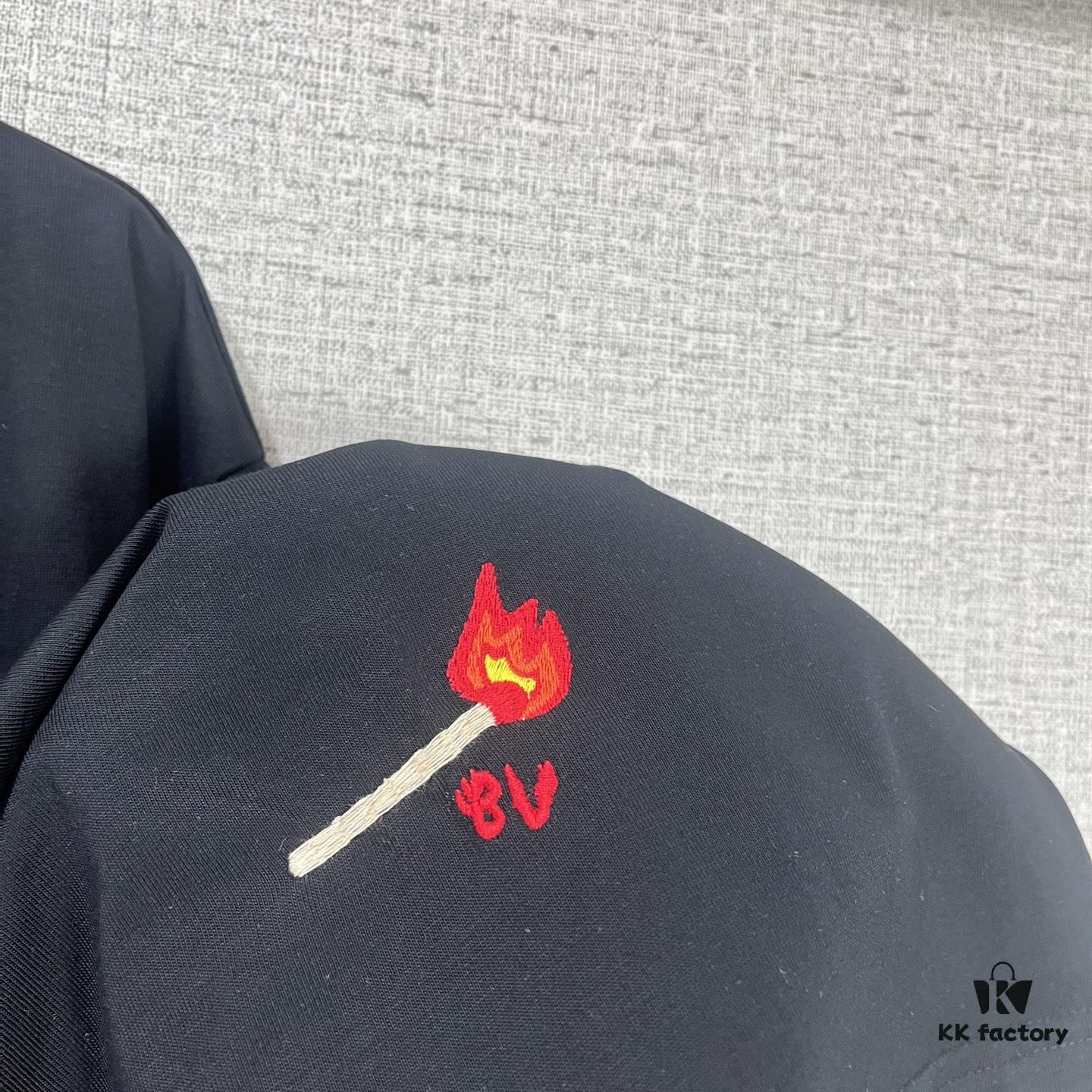 BV 2025SS New Arrival Round Neck Cotton Match Short Sleeve T-Shirt with Embroidery! Unisex