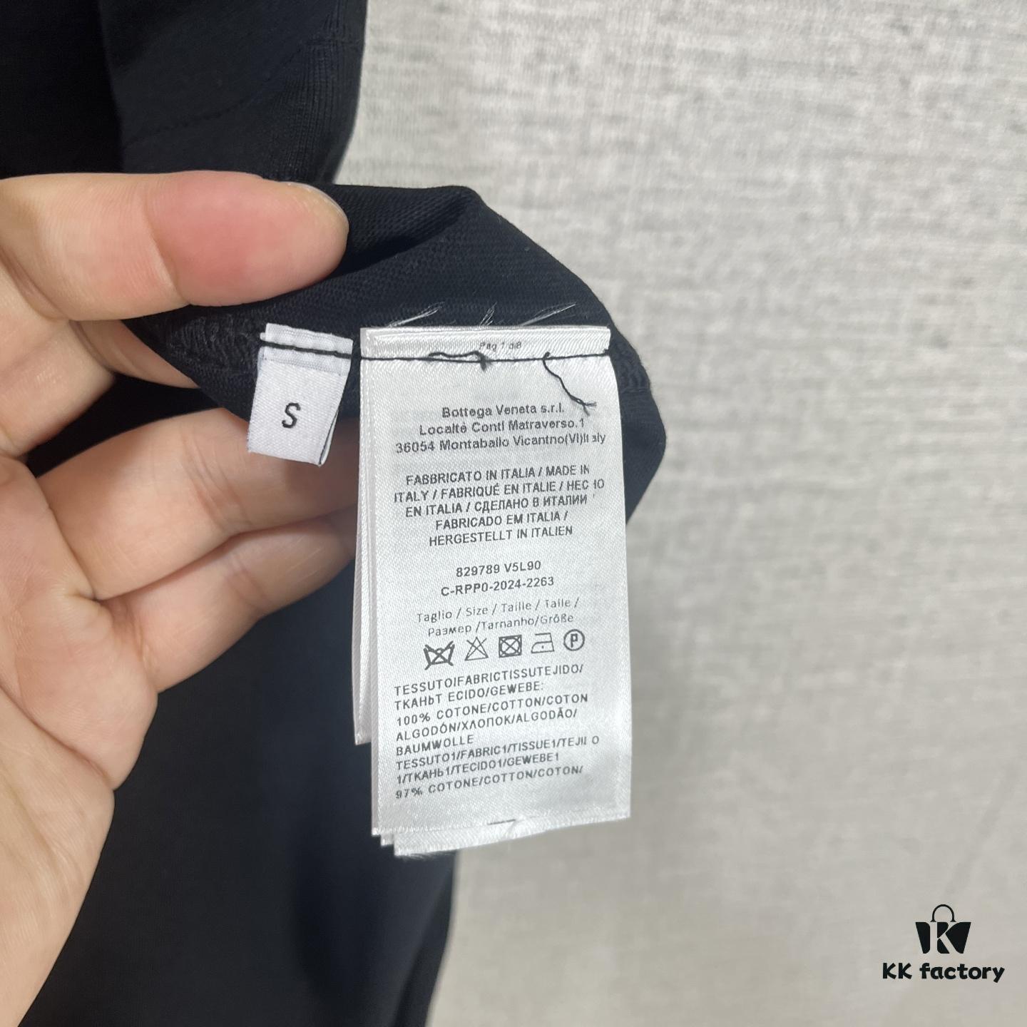 BV 2025SS New Arrival Round Neck Cotton Match Short Sleeve T-Shirt with Embroidery! Unisex